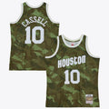 Houston Rockets Sam Cassell 1993 Ghost Camo Swingman Jersey - Green