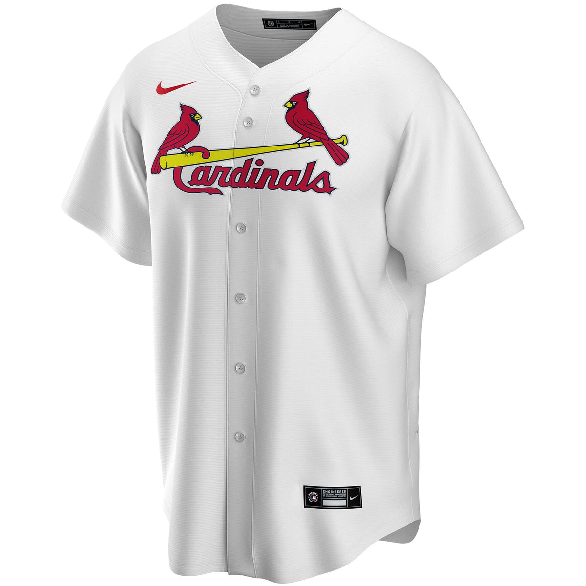 St. Louis Cardinals White Home Replica Custom Baseball Jersey