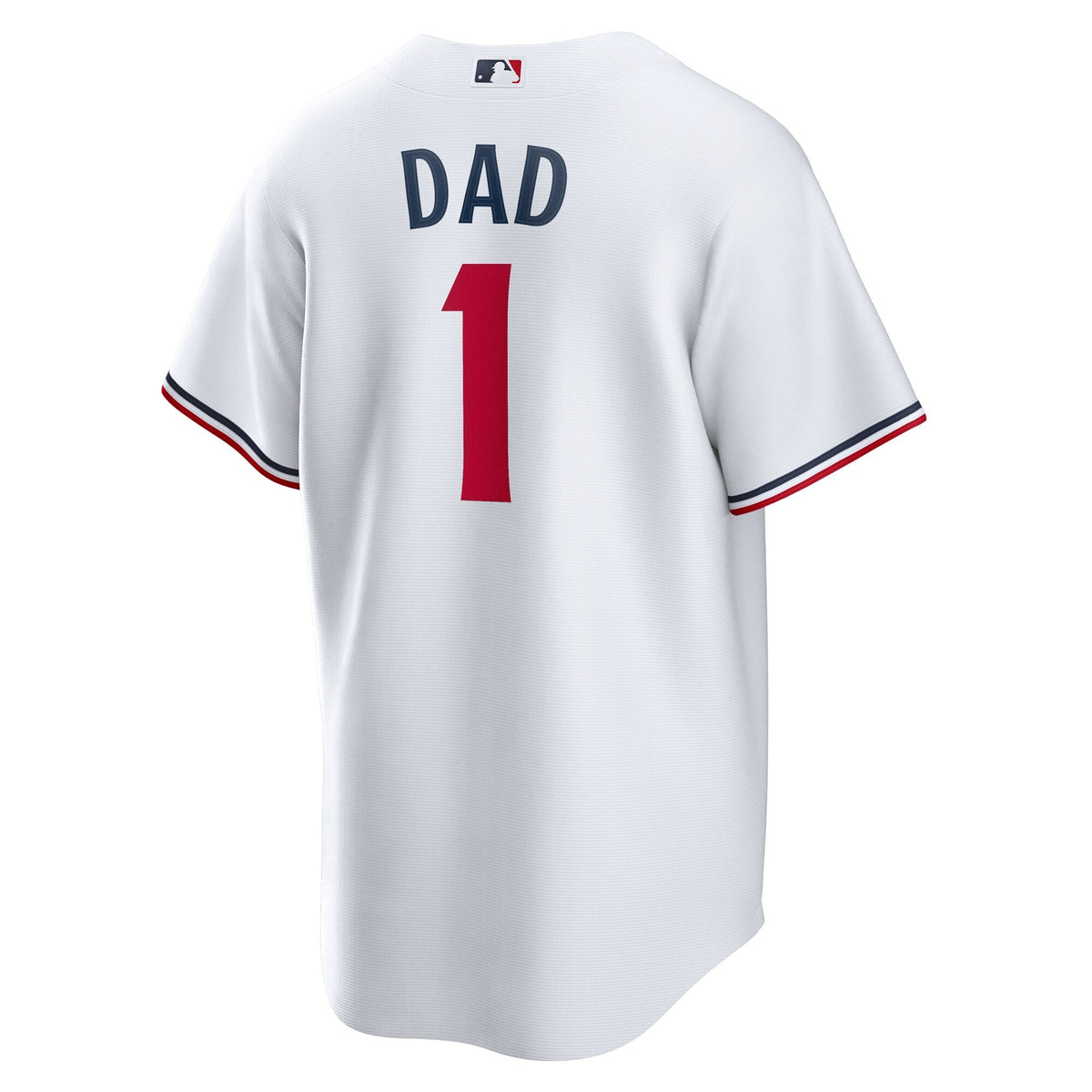 Minnesota Twins White #1 Dad Home Replica Baseball Jersey
