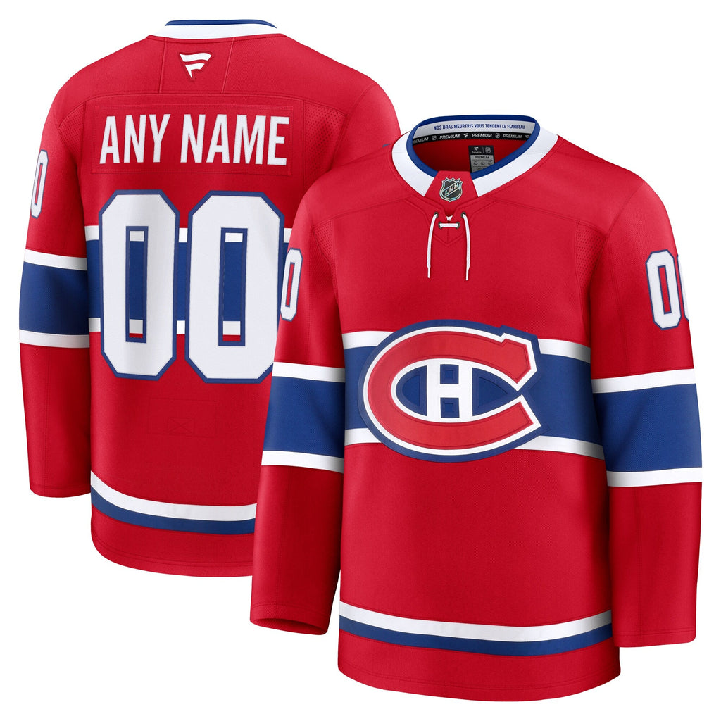Montreal Canadiens Red Home Premium Custom Jersey