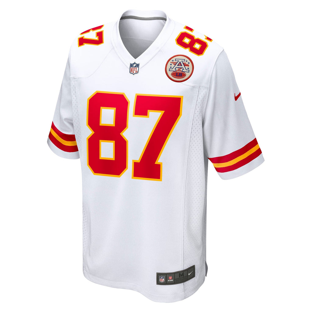 Kansas City Chiefs Travis Kelce White Player Game Football Jersey