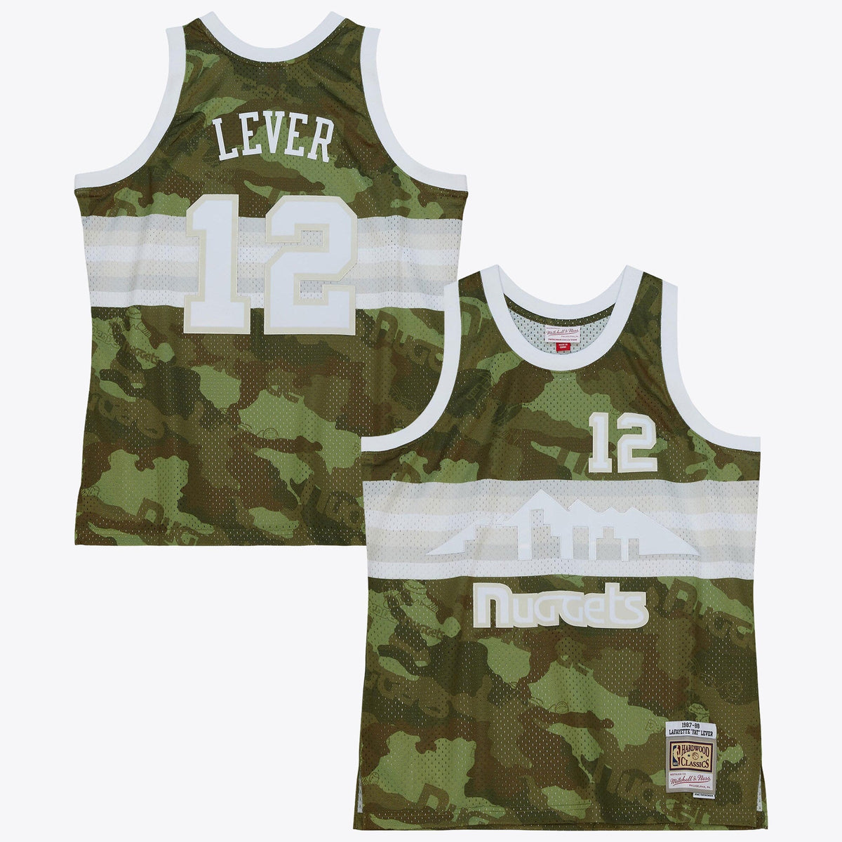 Denver Nuggets 1987 Ghost Camo Swingman Jersey Lafayette "Fat" Lever - Green