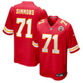 Kansas City Chiefs Josh Simmons Red Team Game Football Jersey