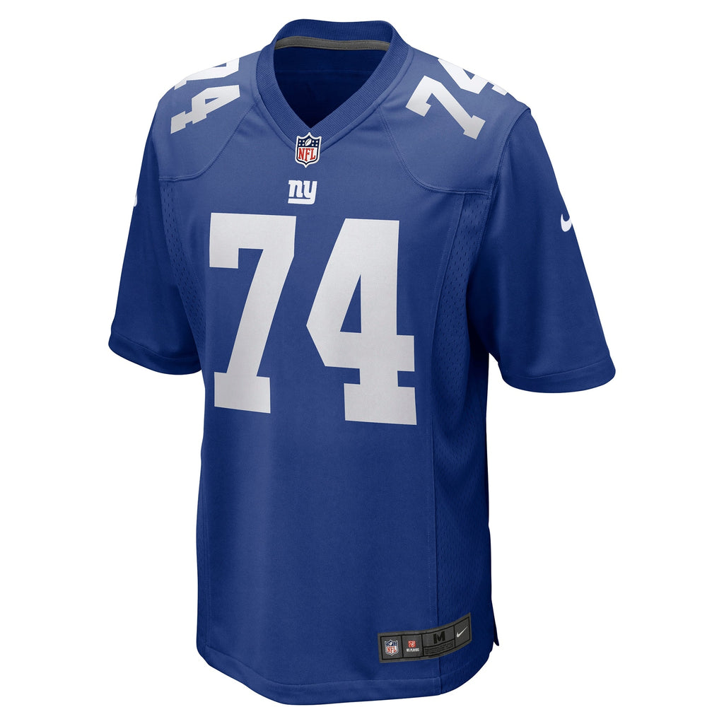 New York Giants Greg Van Roten Royal Team Game Football Jersey