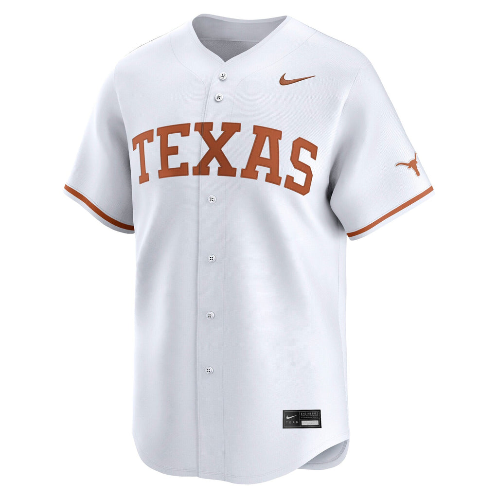 White Texas Longhorns Baseball Limited Jersey