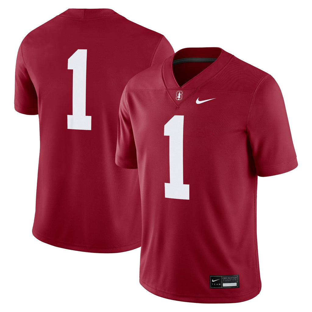 #1 Cardinal Stanford Cardinal Game Jersey