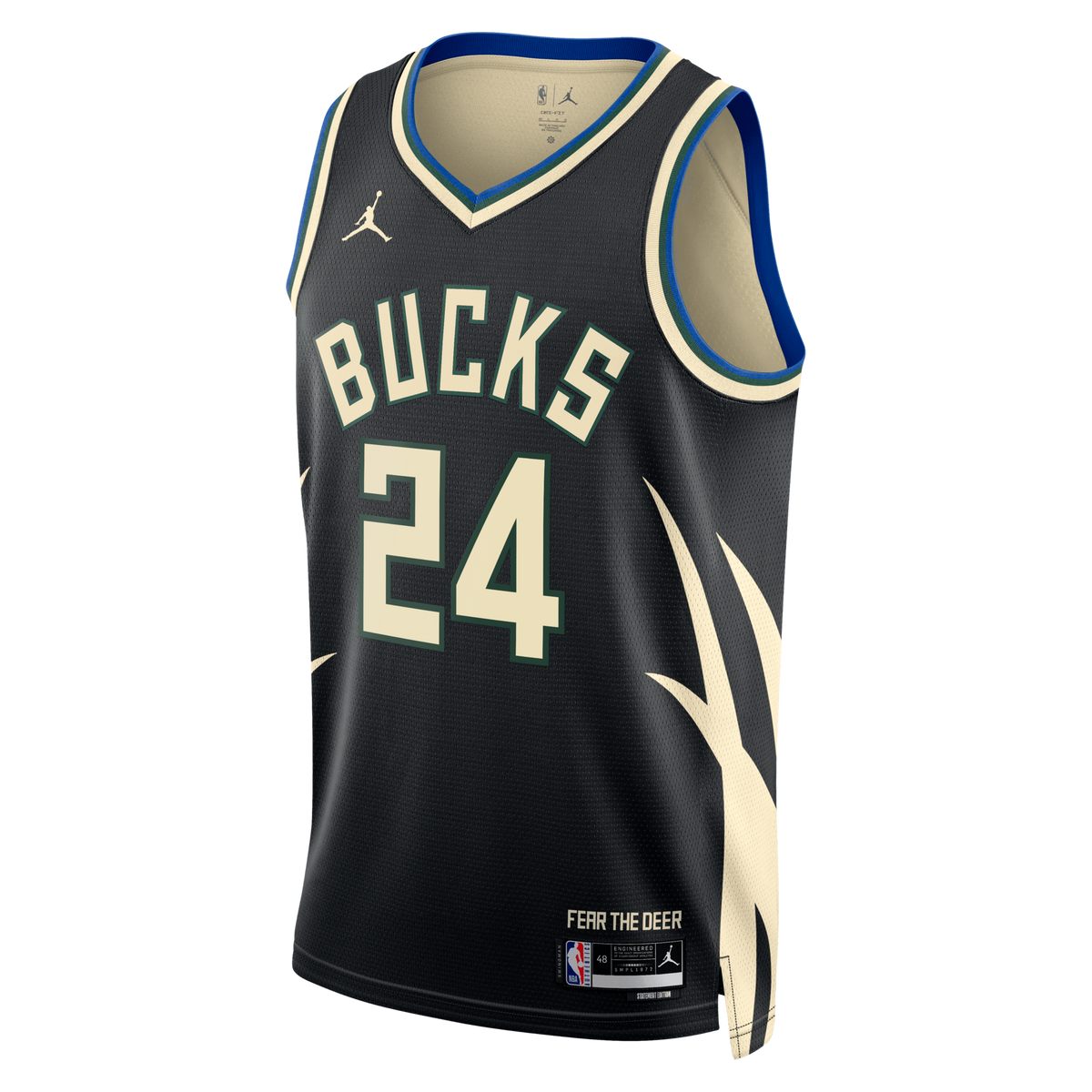 Milwaukee Bucks Statement Edition Swingman Jersey - Hunter Green - Jaime Jaquez Jr.