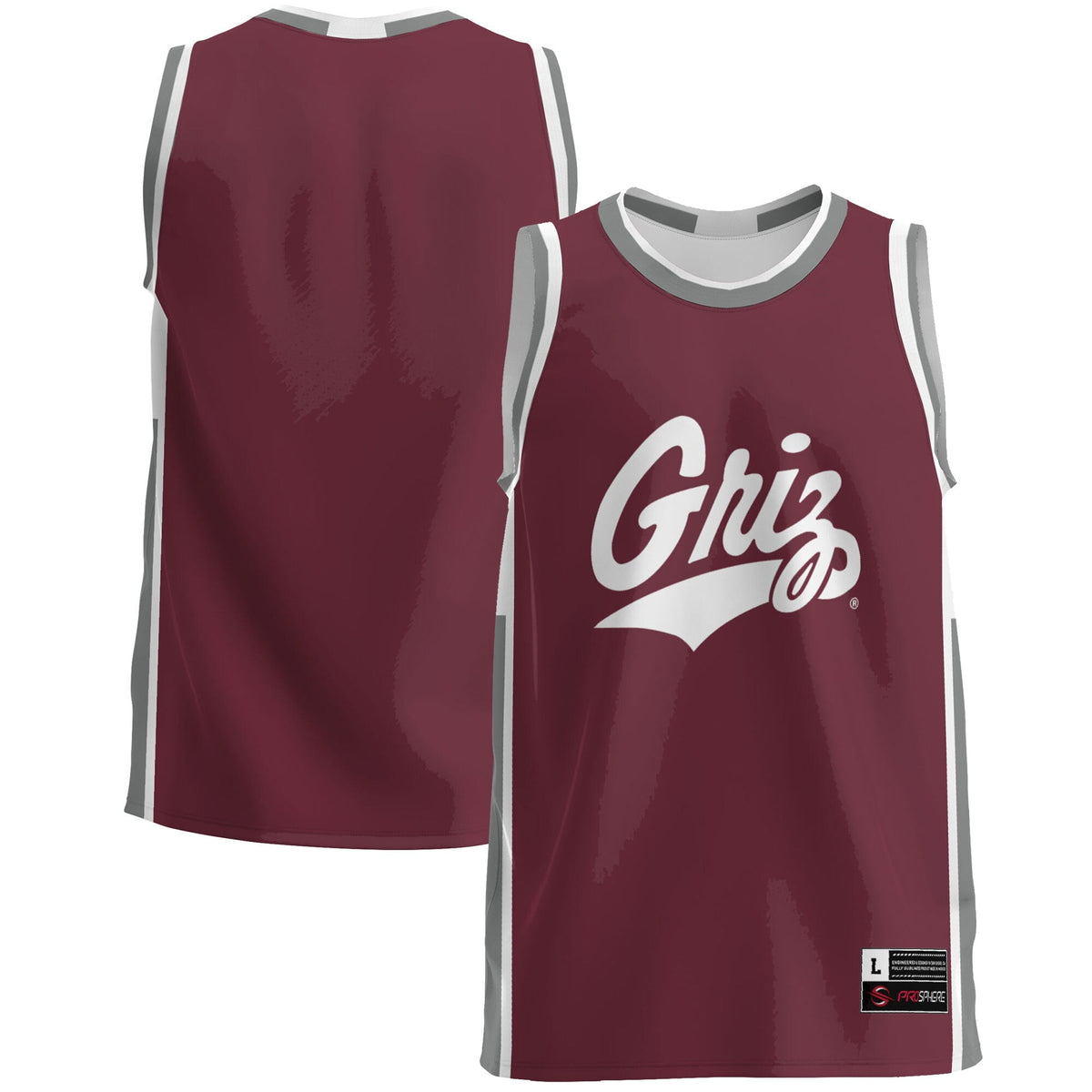 Montana Grizzlies Lightweight Basketball Jersey - Maroon