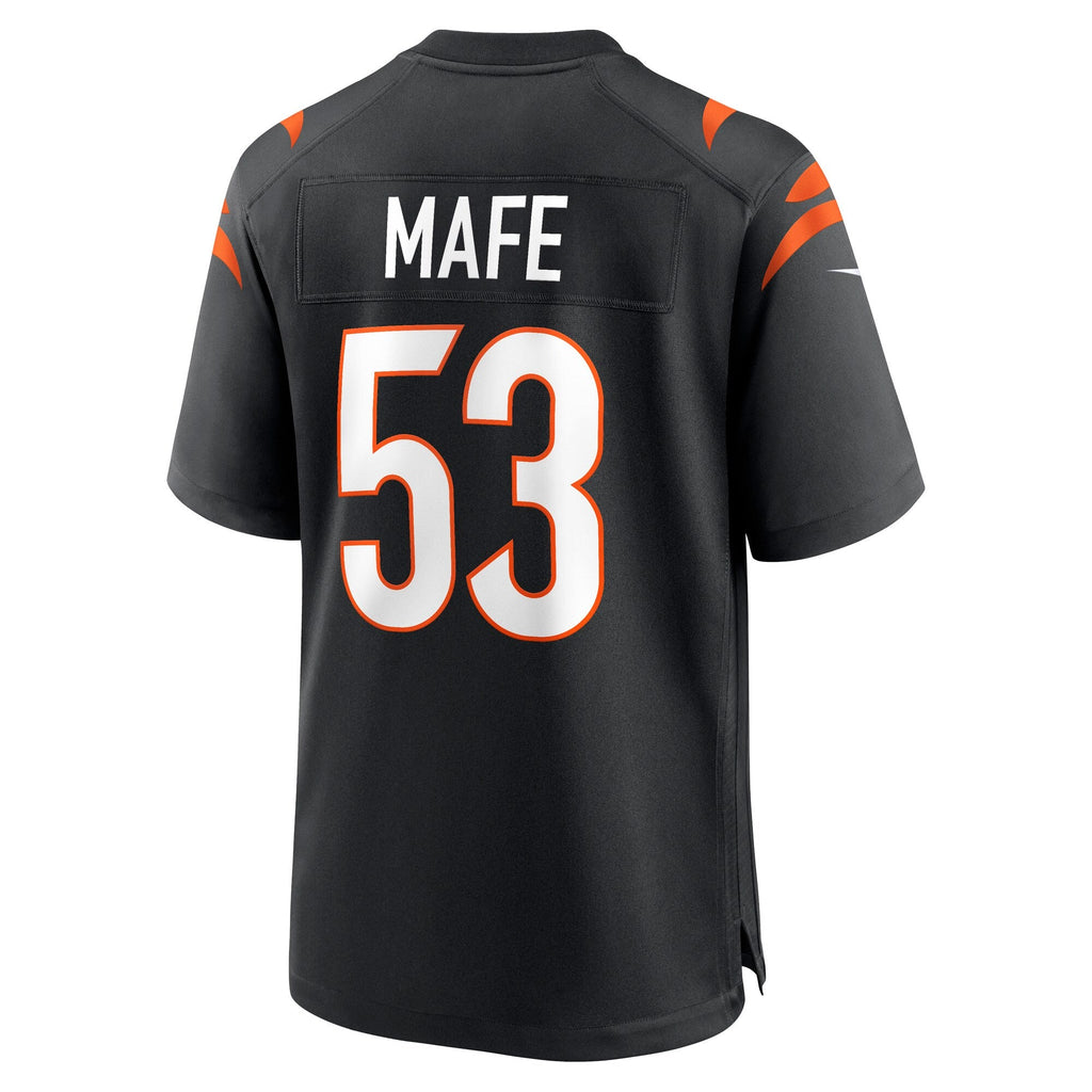Cincinnati Bengals Boye Mafe Black Team Game Football Jersey