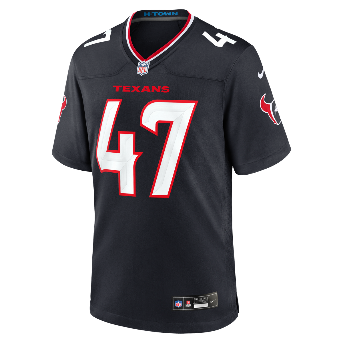 Houston Texans Louis Hansen Navy Team Game Football Jersey
