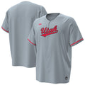 Utah Utes Replica Baseball Jersey - Gray