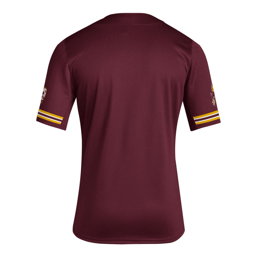Arizona State Sun Devils Reverse Retro Replica Baseball Jersey - Maroon
