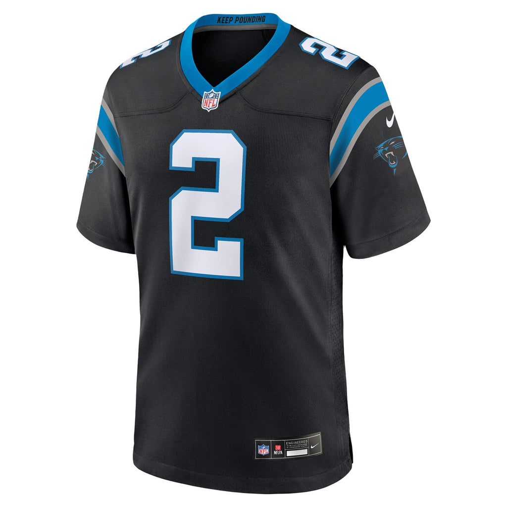 Carolina Panthers Mike Jackson Black Game Football Jersey