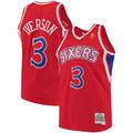 Allen Iverson Red Philadelphia 76ers 1996-97 Hardwood Classics Swingman Jersey