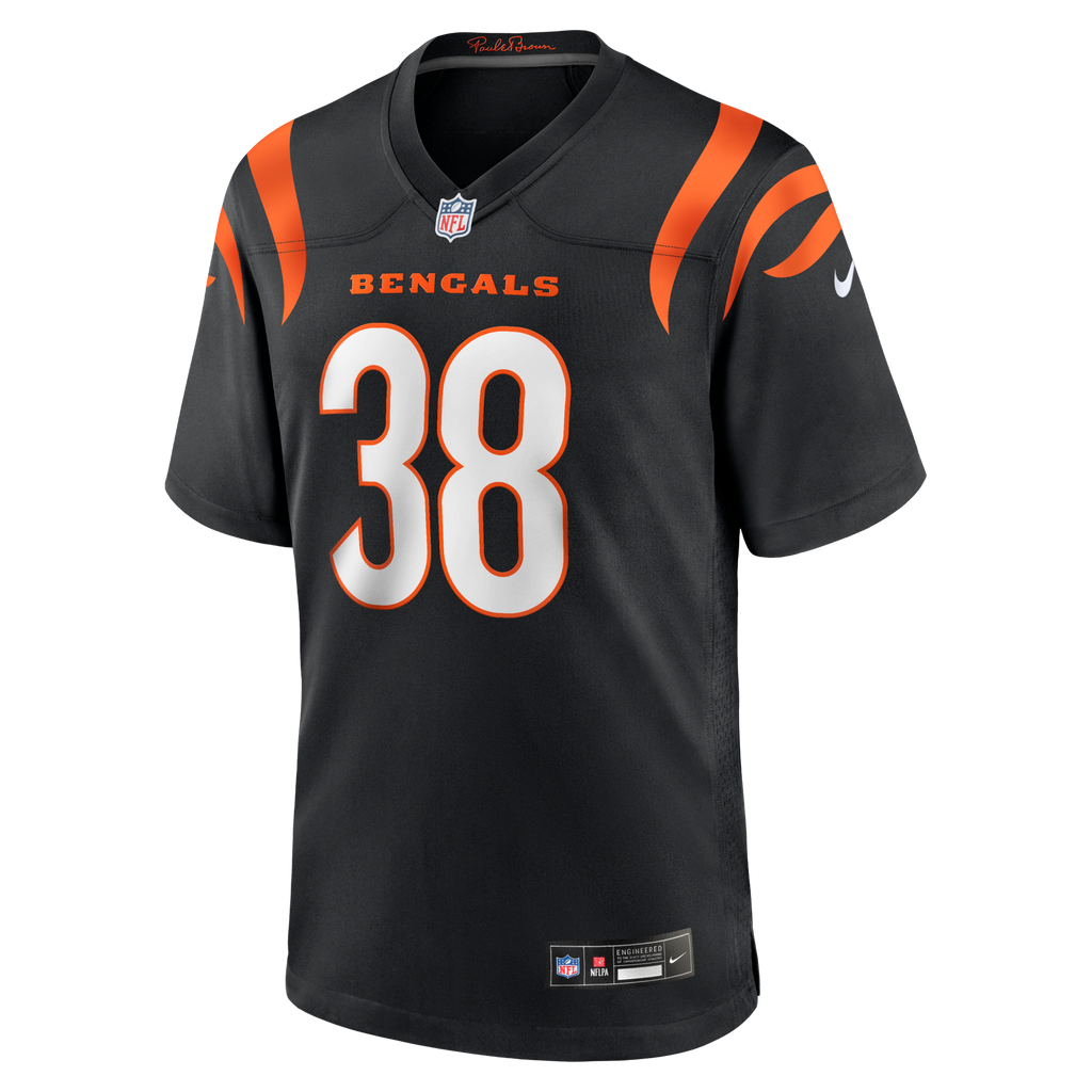 Cincinnati Bengals DJ Ivey Black Team Game Football Jersey