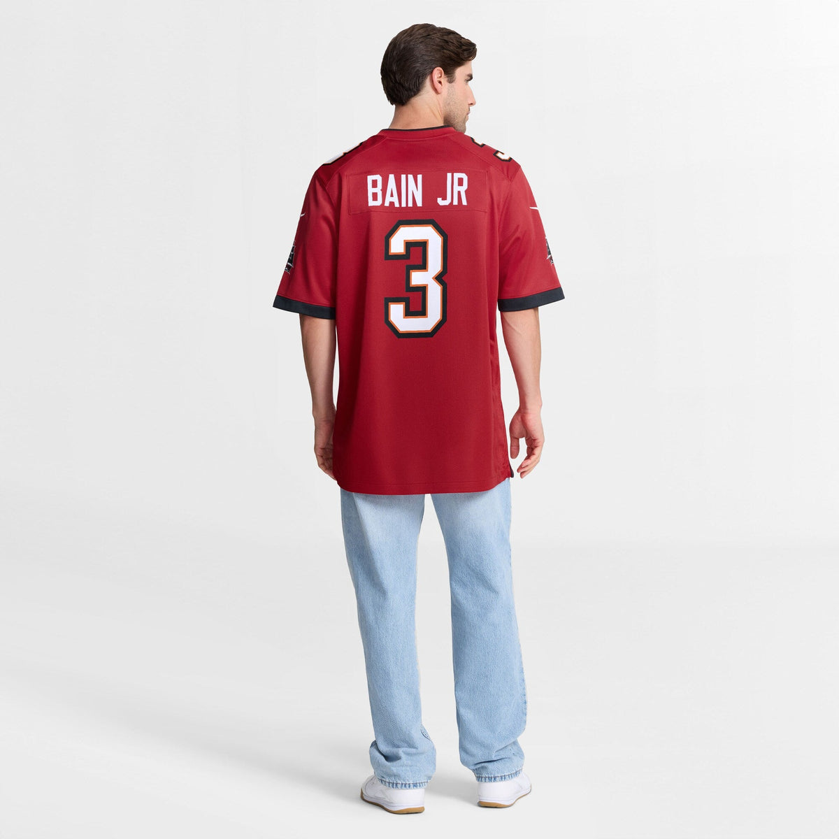 Tampa Bay Buccaneers Rueben Bain Jr. Red 2026 NFL Draft First Round Pick No. 15 Team Game Football Jersey