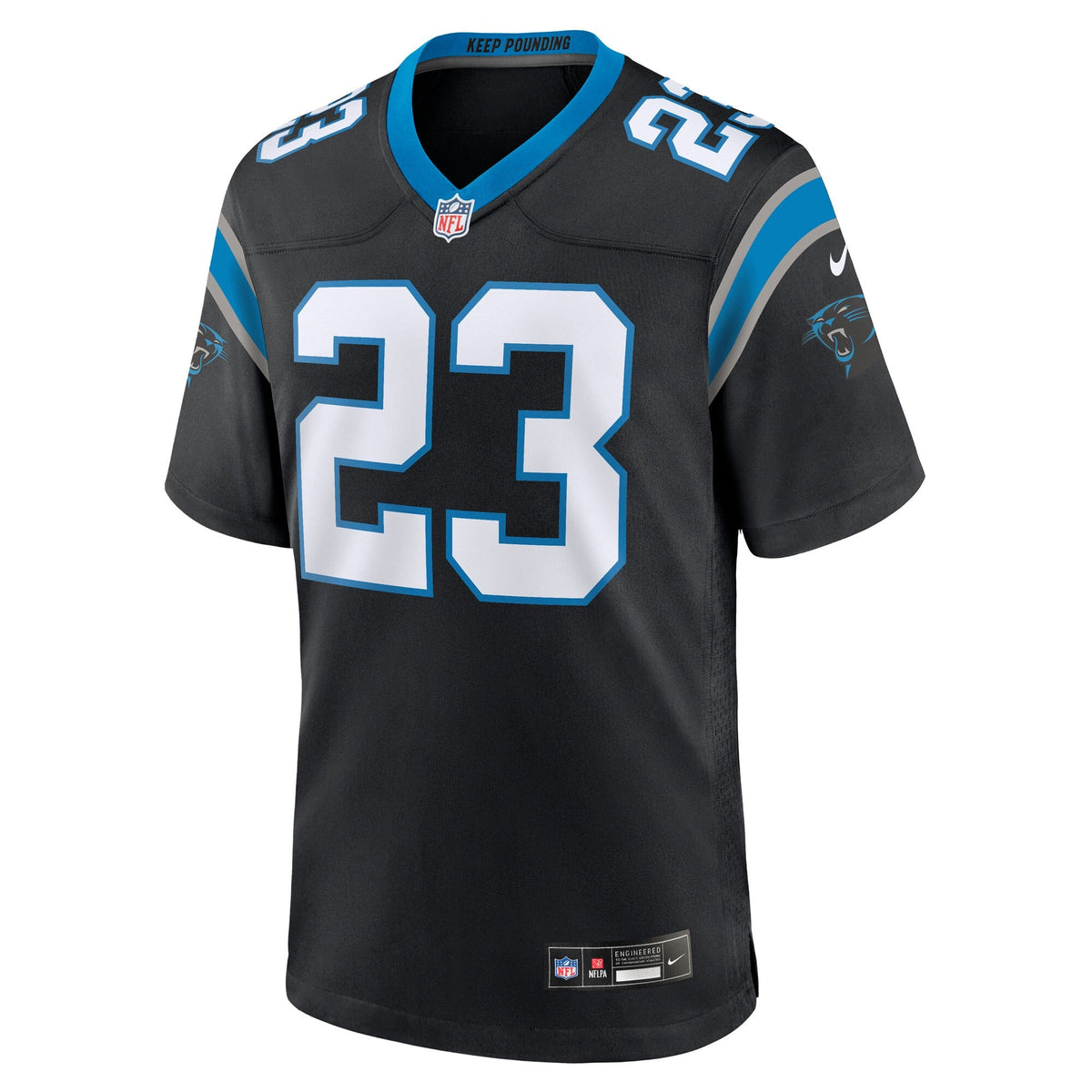 Carolina Panthers Trevor Etienne Black Team Game Football Jersey