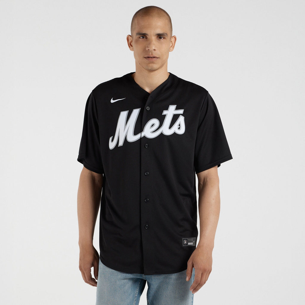New York Mets Francisco Lindor Black Replica Player Baseball Jersey