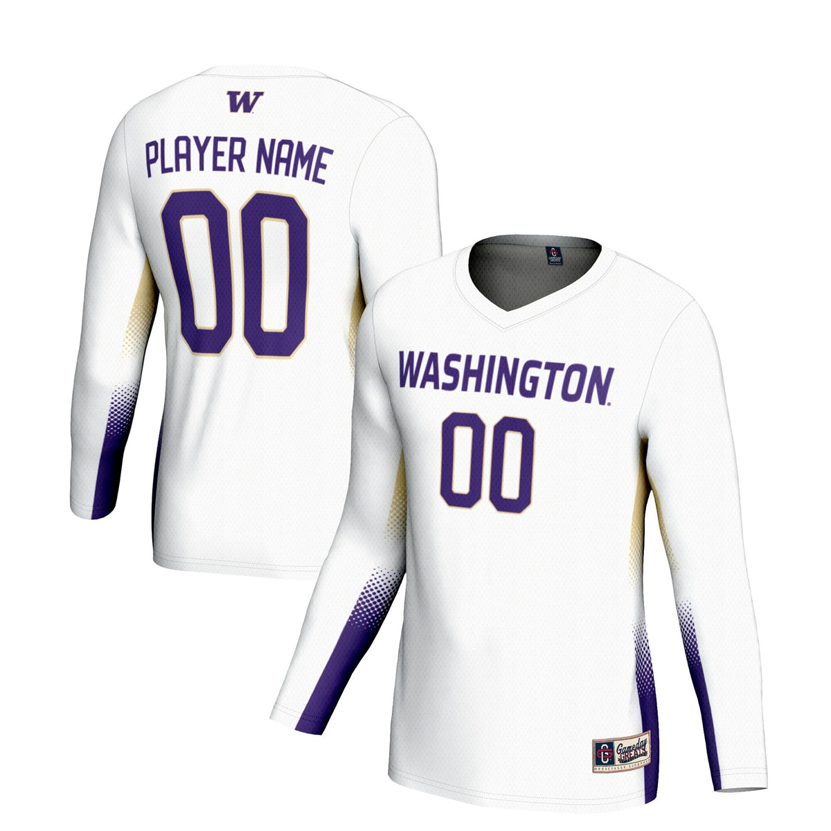 Washington Huskies NIL Lightweight Volleyball Jersey - White