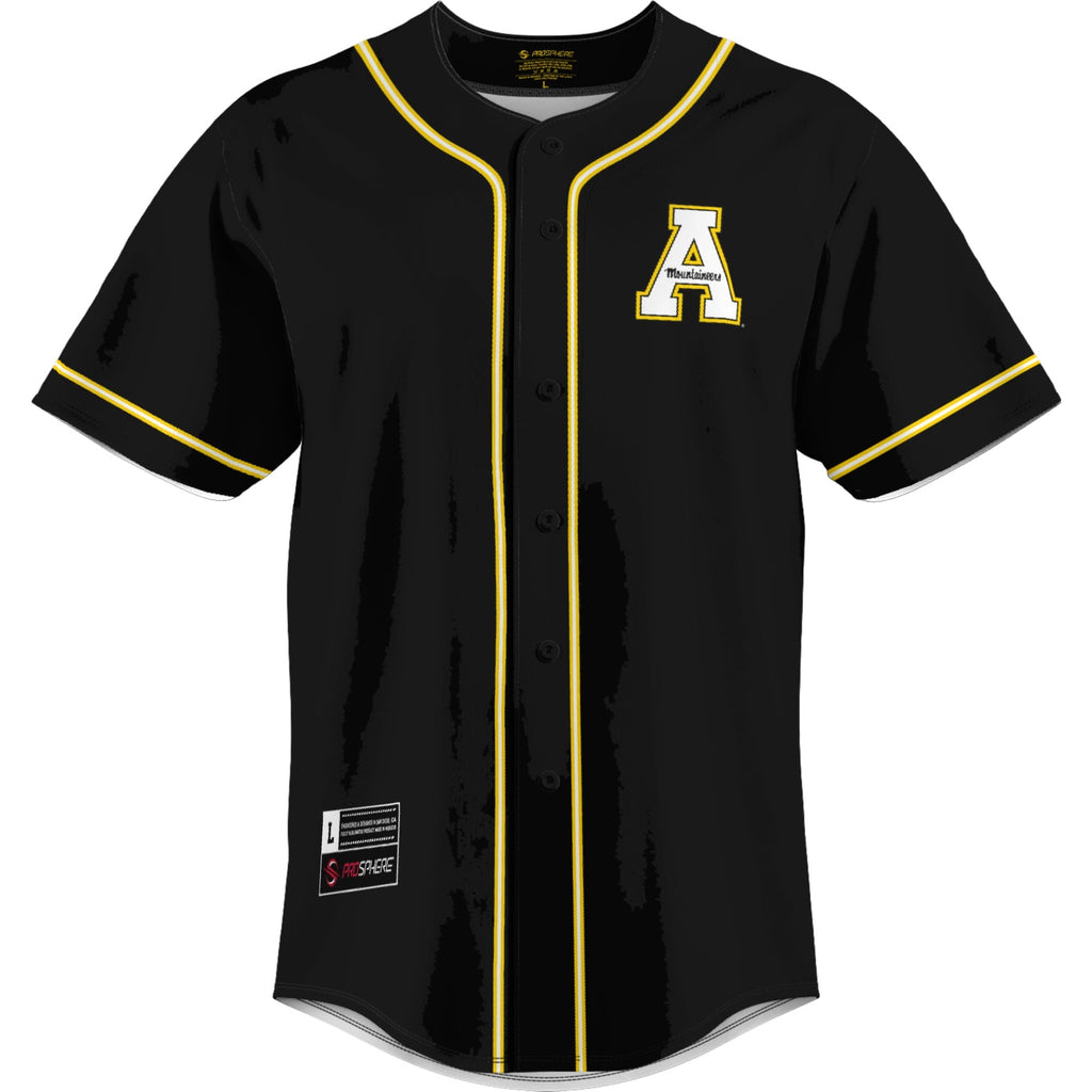 Appalachian State Mountaineers Lightweight Baseball Jersey - Gold