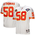 Kansas City Chiefs 1994 Derrick Thomas White Throwback Retired Player Football Jersey