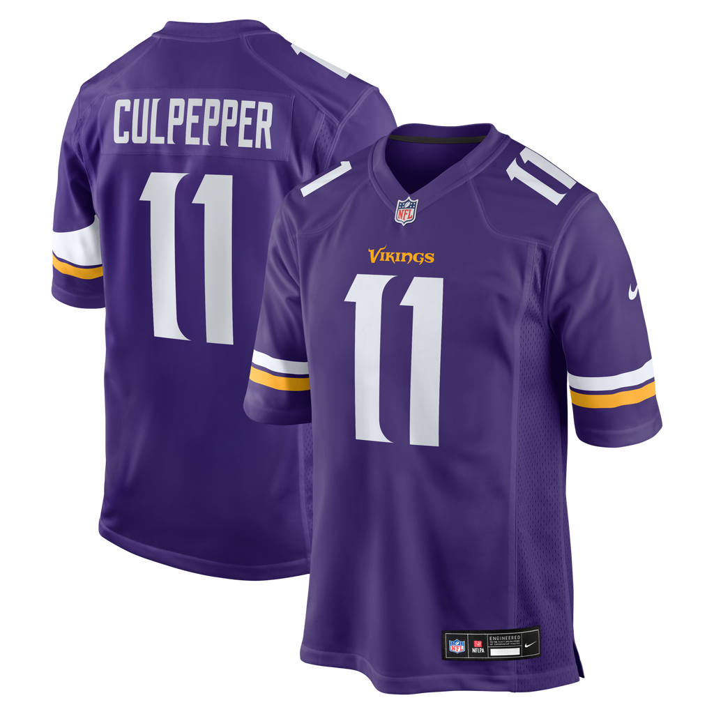 Minnesota Vikings Daunte Culpepper Purple Game Retired Player Football Jersey