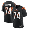 Cincinnati Bengals Jalen Rivers Black Team Game Football Jersey