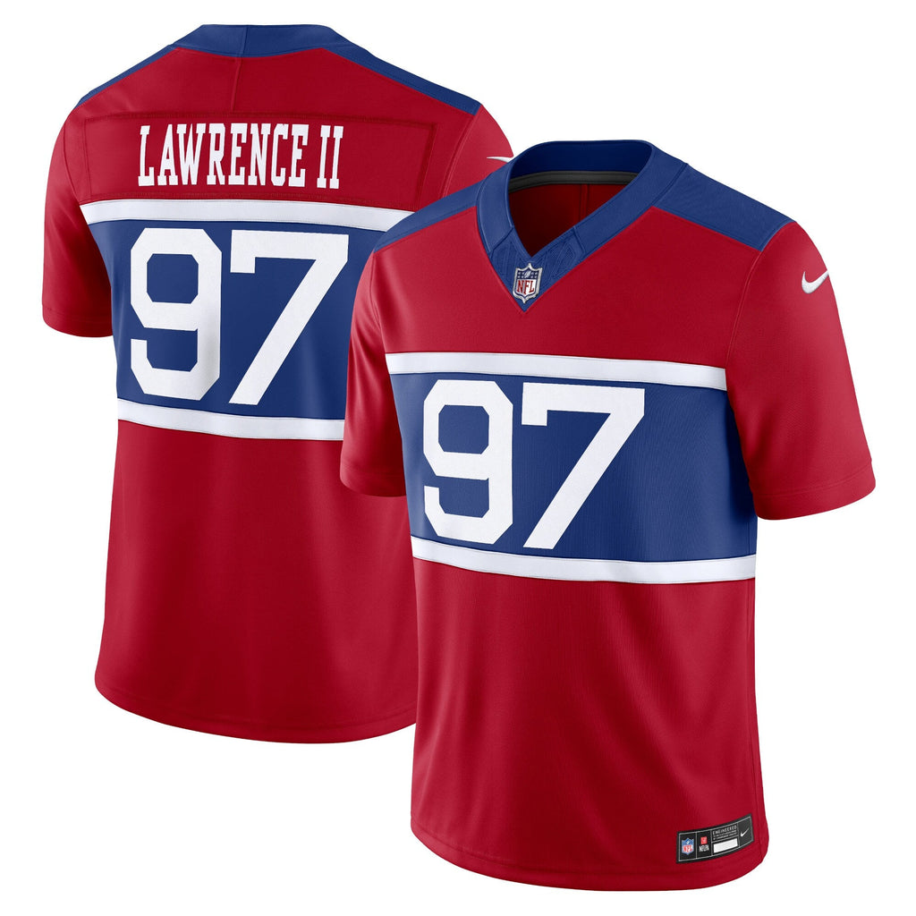 New York Giants Dexter Lawrence II Century Red Alternate Vapor F.U.S.E. Limited Football Jersey