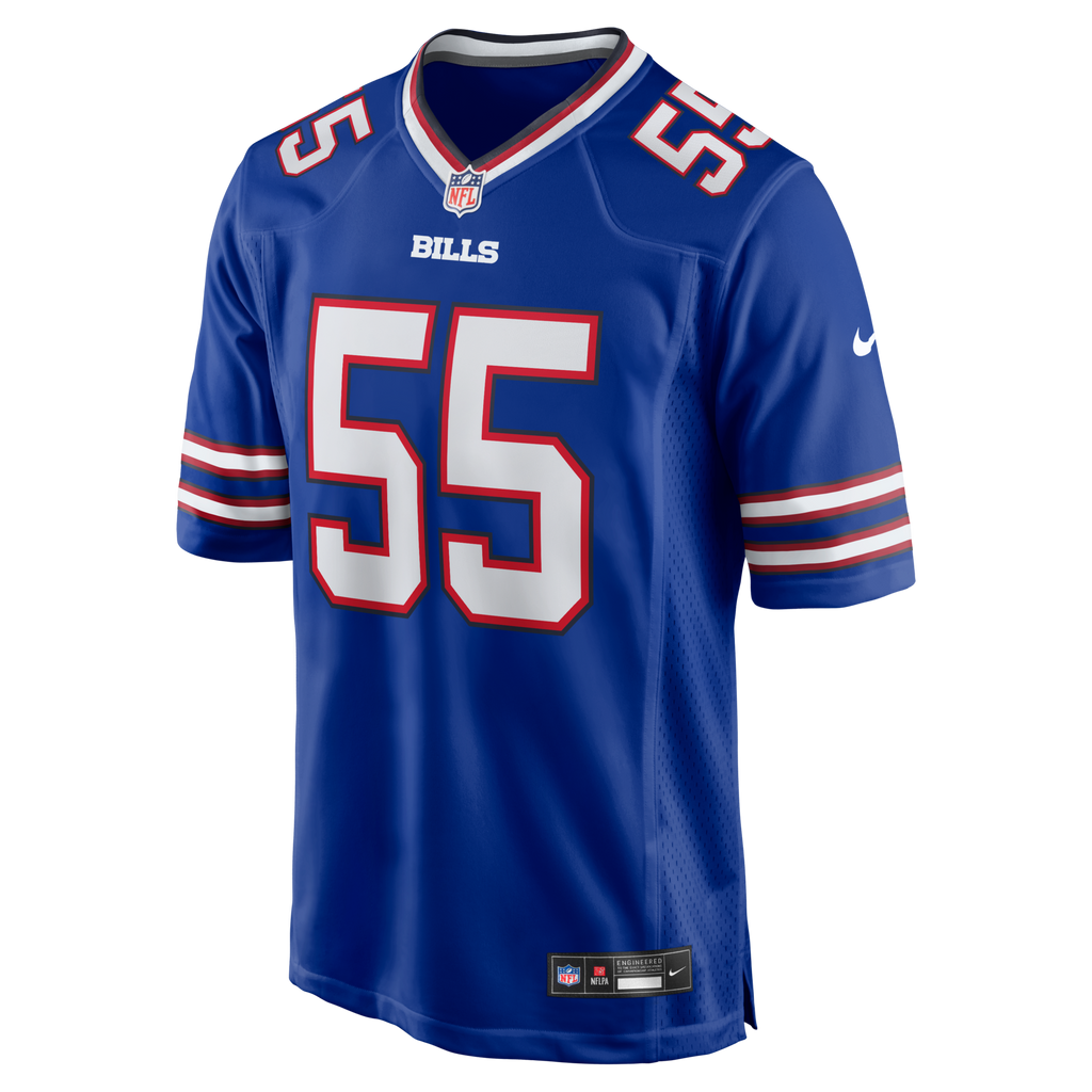 Buffalo Bills Michael Hoecht Royal Team Game Football Jersey