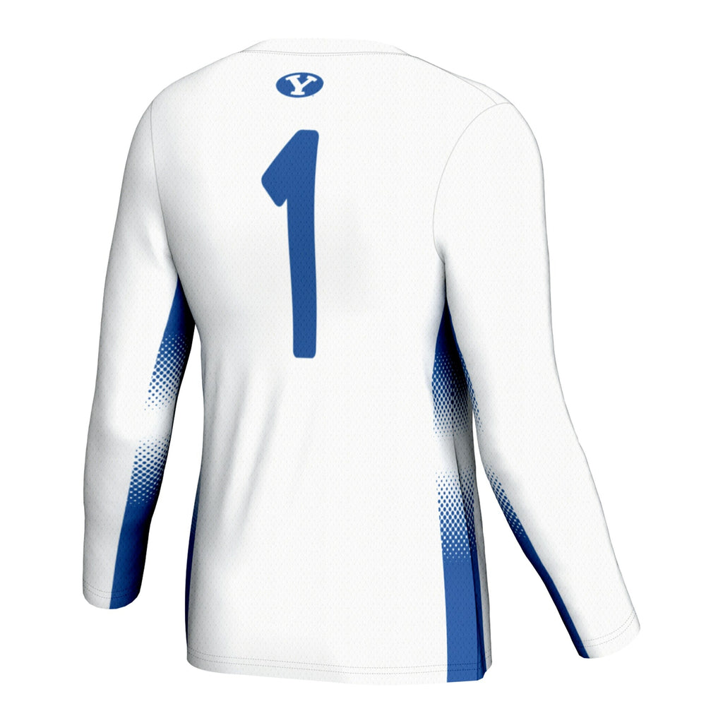 #1 BYU Cougars Lightweight Volleyball Jersey - White