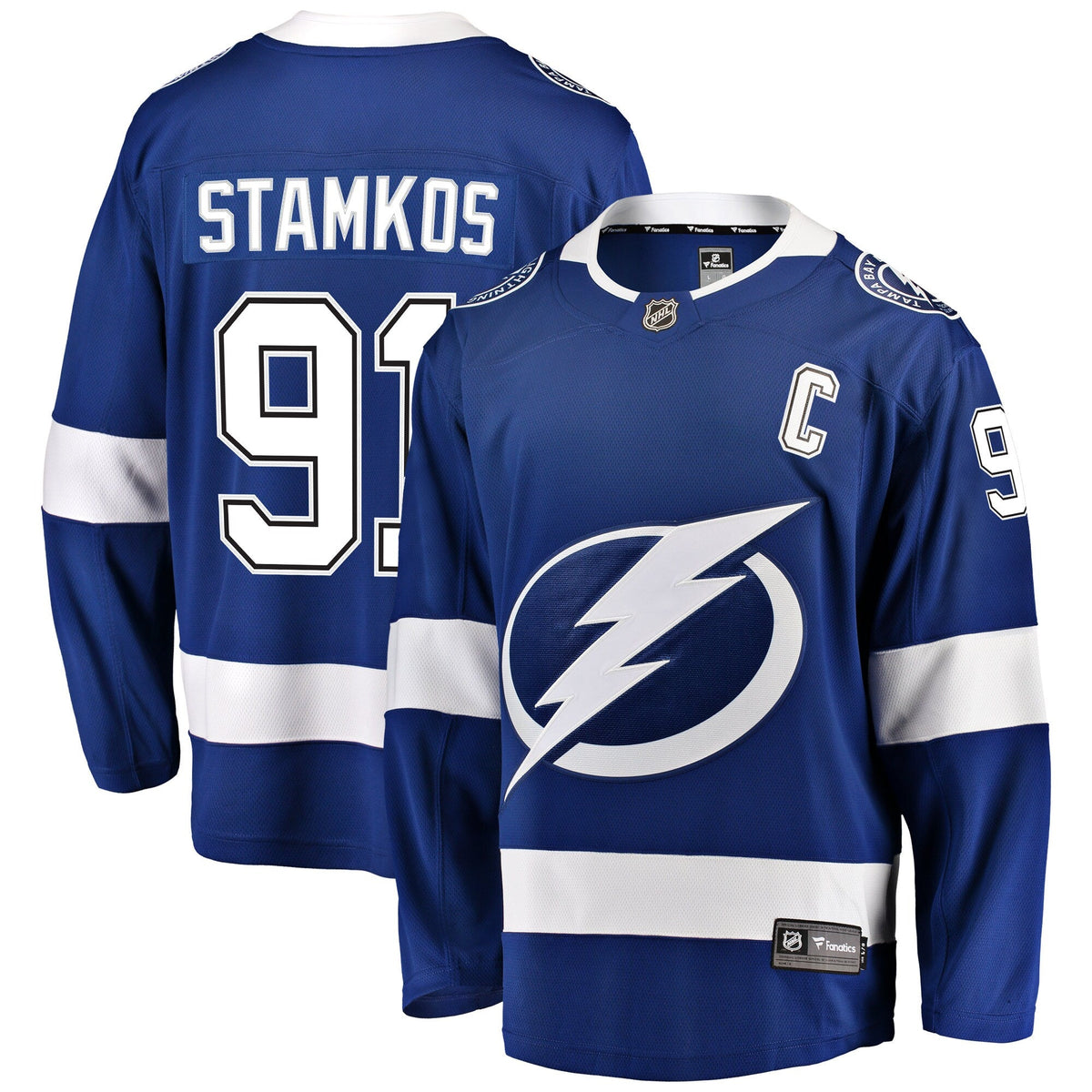 Tampa Bay Lightning Steven Stamkos Blue Breakaway Player Hockey Jersey