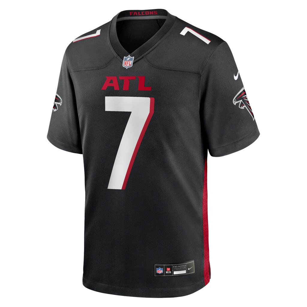 Atlanta Falcons Bijan Robinson Black Game Football Jersey