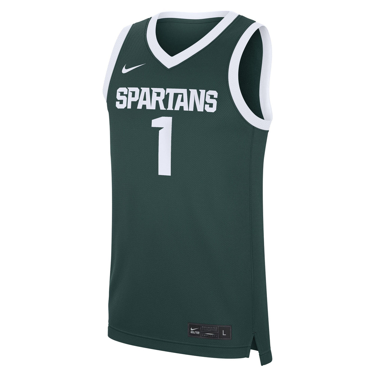 #1 Michigan State Spartans Road Replica Jersey - Green
