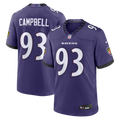 Baltimore Ravens Calais Campbell Purple Team Game Football Jersey