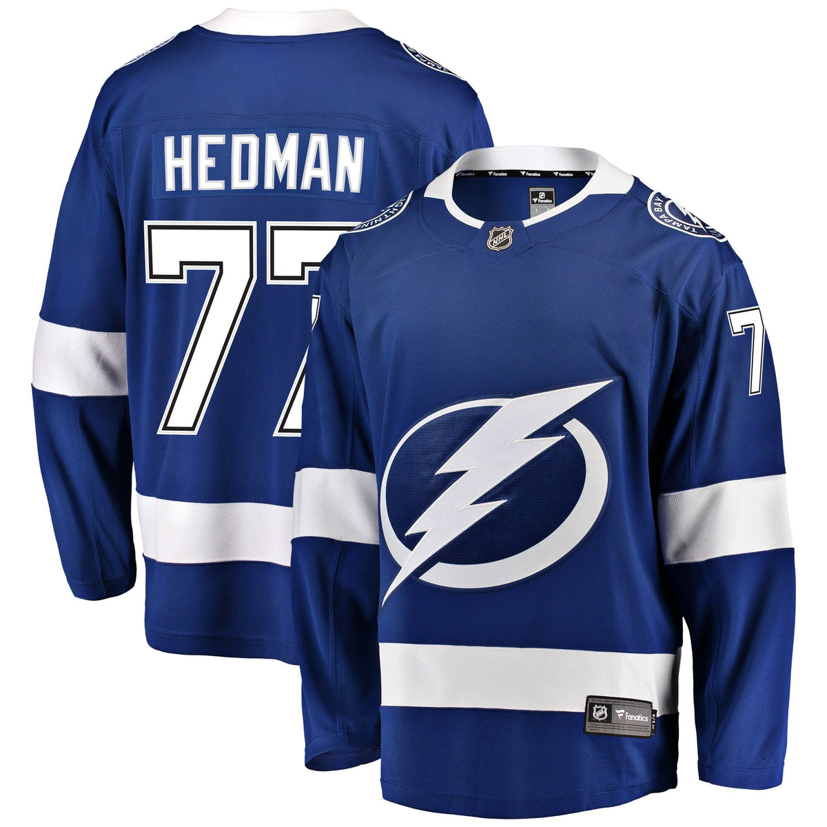 Tampa Bay Lightning Victor Hedman Blue Breakaway Hockey Jersey
