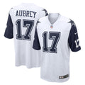 Dallas Cowboys Brandon Aubrey White Alternate Game Team Football Jersey