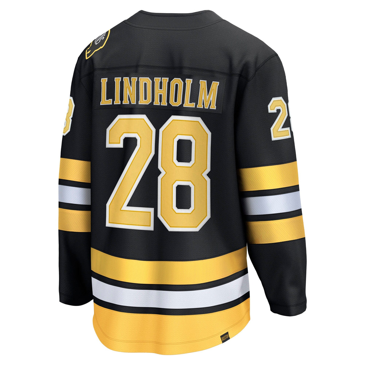 Boston Bruins Elias Lindholm Black Home Breakaway Player Hockey Jersey