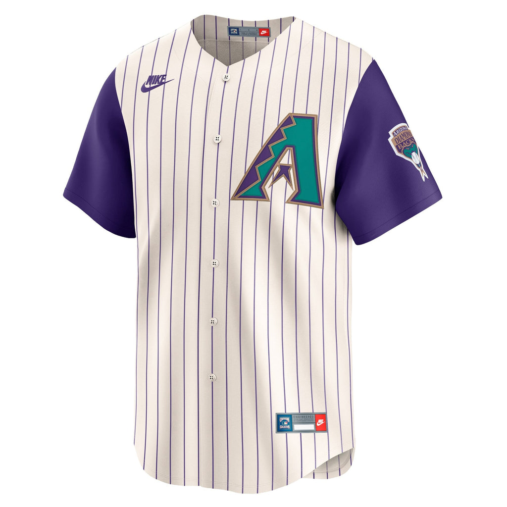 Arizona Diamondbacks Randy Johnson Cream Throwback Cooperstown Collection Limited Baseball Jersey
