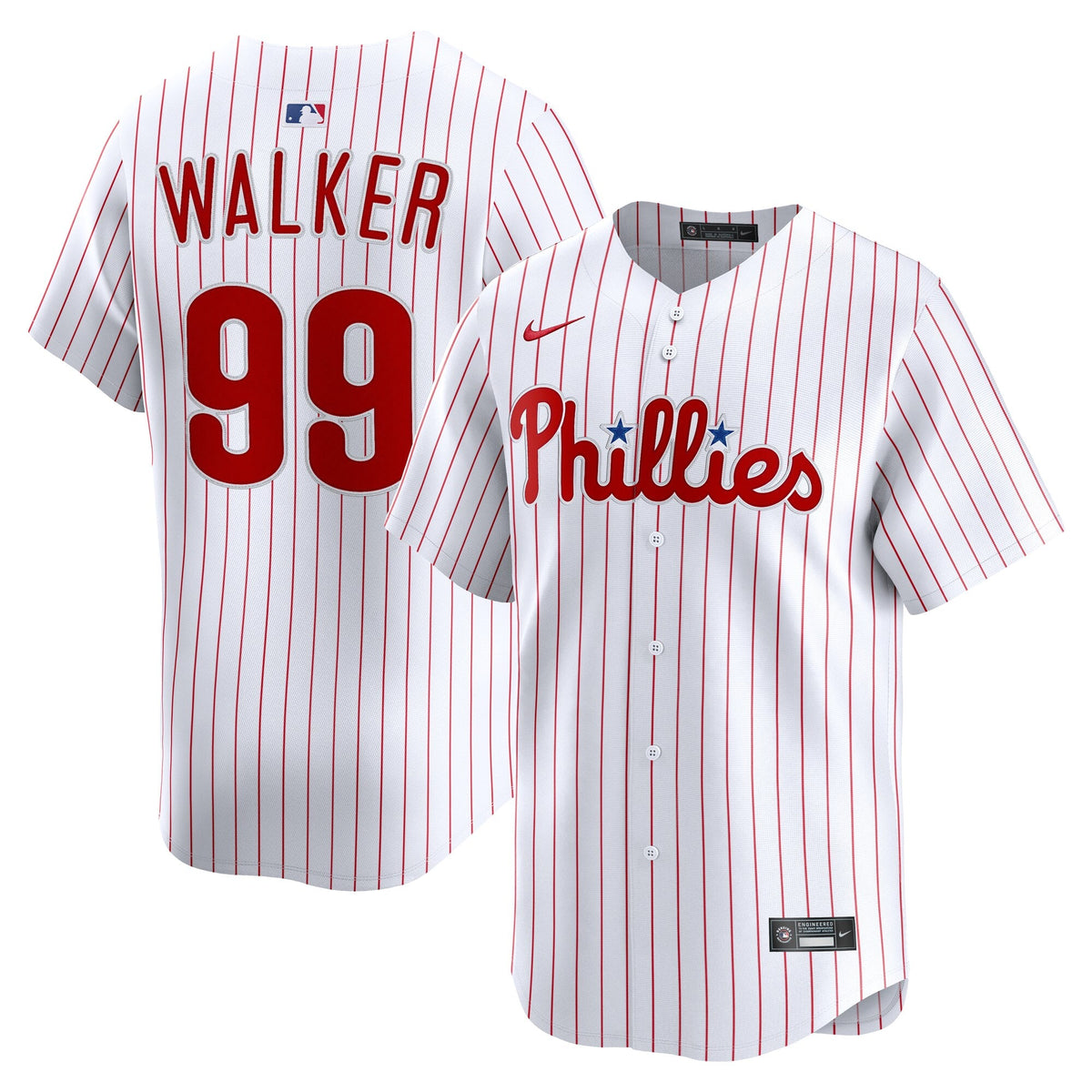 Philadelphia Phillies Taijuan Walker White Home Limited Player Baseball Jersey