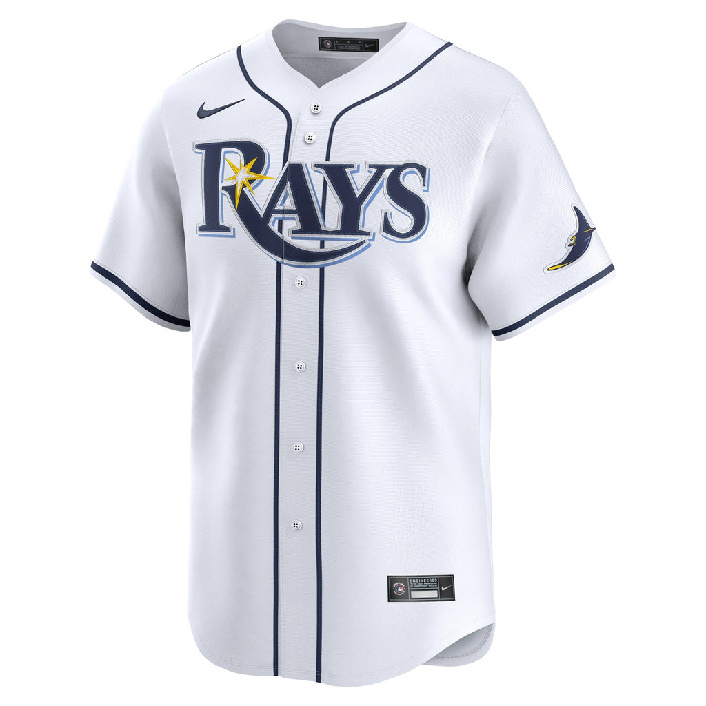 Tampa Bay Rays Junior Caminero White Home Limited Baseball Jersey