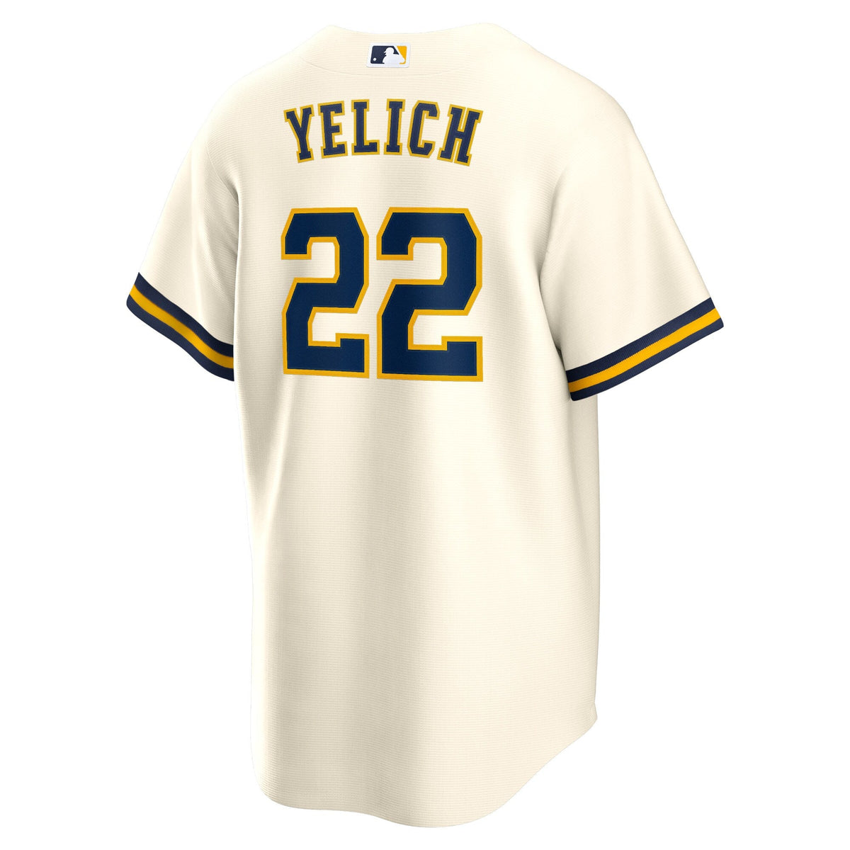 Milwaukee Brewers Christian Yelich Cream Home Replica Player Baseball Jersey