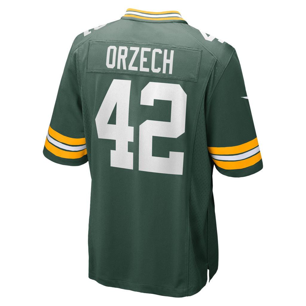 Green Bay Packers Matt Orzech Green Game Football Jersey