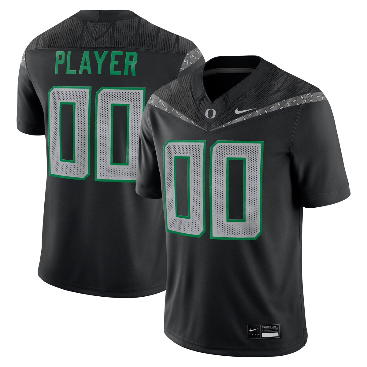 Oregon Ducks NIL Pick-A-Player Game Jersey - Black