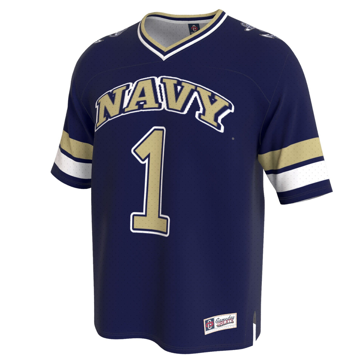 Navy Midshipmen Lightweight Collegiate Football Fashion Jersey - Navy