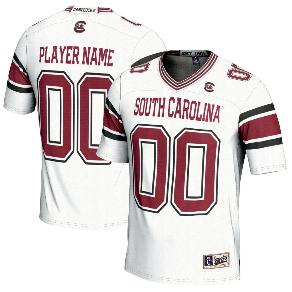 South Carolina Gamecocks NIL Pick-A-Player Football Jersey - White