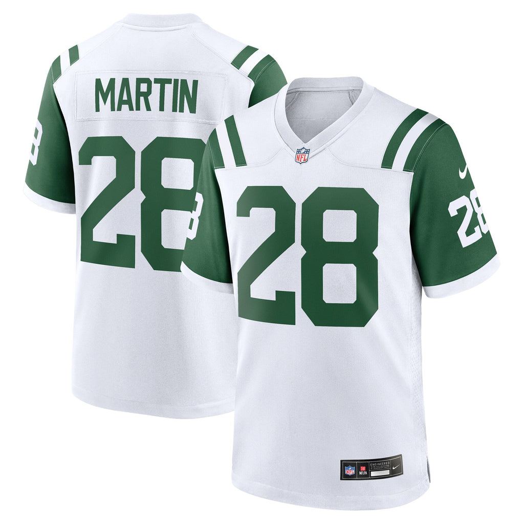 New York Jets Curtis Martin White Retired Player Alternate Game Football Jersey