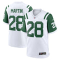 New York Jets Curtis Martin White Retired Player Alternate Game Football Jersey