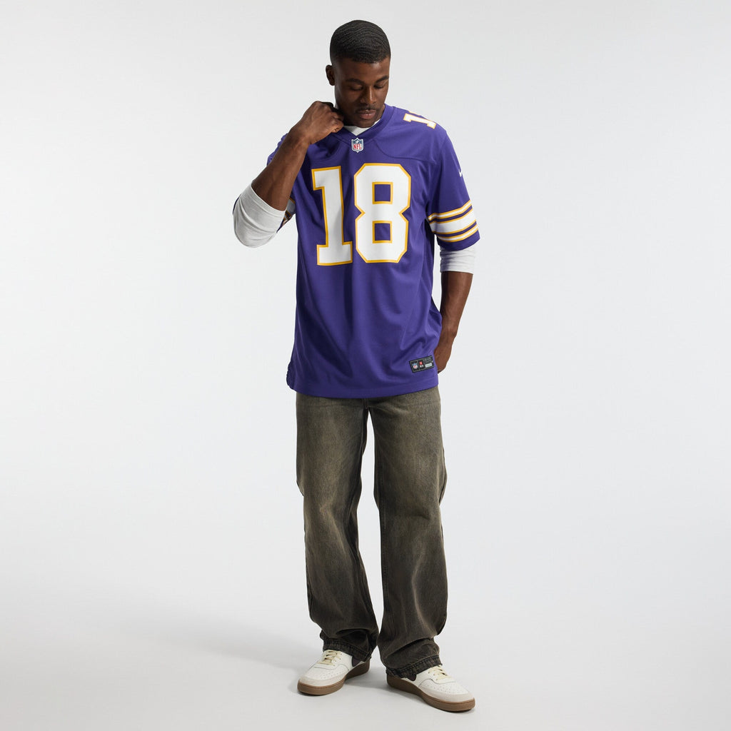 Minnesota Vikings Justin Jefferson Purple Classic Player Game Football Jersey