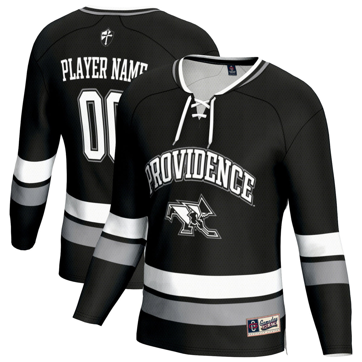 Providence Friars NIL Pick-A-Player Hockey Lightweight Jersey - Black