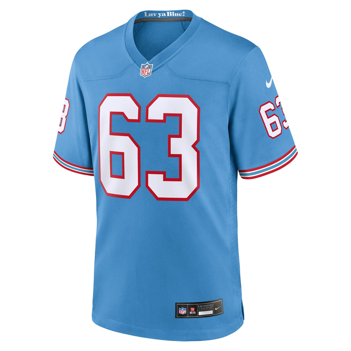 Tennessee Titans Mike Munchak Light Blue Retired Player Alternate Game Football Jersey